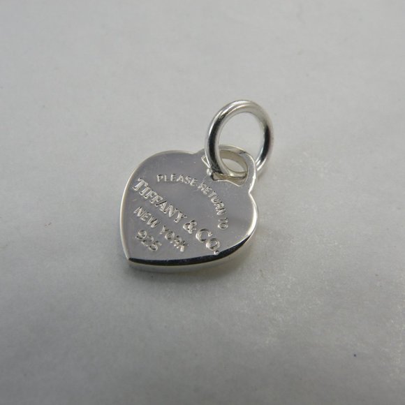 NEW Tiffany & Co Small Mini Size Heart With jump ring added Solid 925 Silver - Picture 5 of 10
